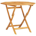 vidaXL Garden Dining Set Natural Wood Solid Teak Wood Medium Foldable
