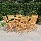 vidaXL Patio Dining Set Outdoor Table and Chair Furniture Solid Wood Teak