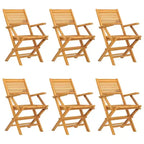 vidaXL Patio Dining Set Outdoor Table and Chair Furniture Solid Wood Teak