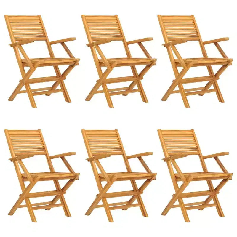 vidaXL Patio Dining Set Outdoor Table and Chair Furniture Solid Wood Teak
