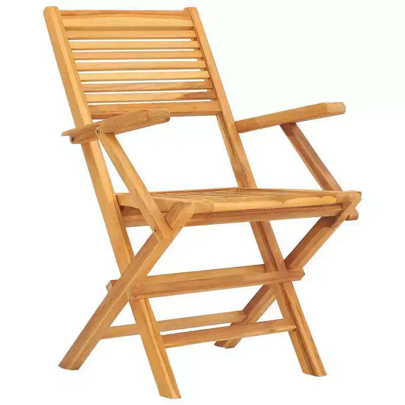 vidaXL Patio Dining Set Outdoor Table and Chair Furniture Solid Wood Teak