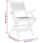 vidaXL Patio Dining Set Outdoor Table and Chair Furniture Solid Wood Teak