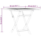 vidaXL Ensemble de salle à manger d'extérieur Table et chaises 5 pièces en bois de teck massif