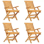 vidaXL Ensemble de salle à manger d'extérieur Table et chaises 5 pièces en bois de teck massif