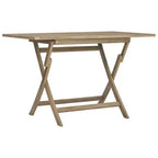 vidaXL Ensemble de salle à manger d'extérieur pour jardin Bois massif de teck Gris