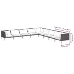 vidaXL Garden Lounge Set Dark grey