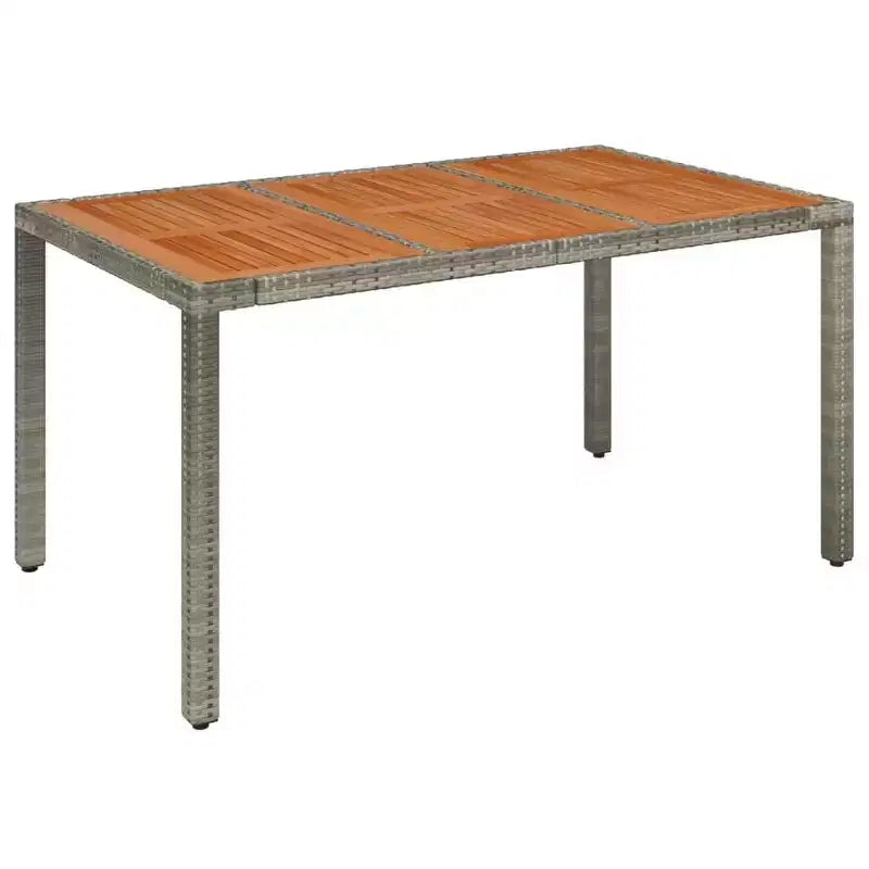 vidaXL Garden Dining Set Grey