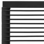vidaXL Salon de jardin Canapé d'angle en poly rotin noir et gris