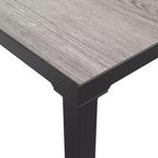 vidaXL Salon de jardin 8 pièces en résine tressée noir et gris