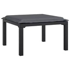 vidaXL Salon de jardin 8 pièces en résine tressée noir et gris