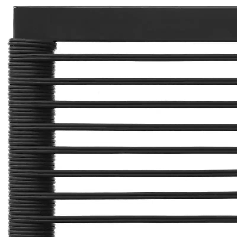 vidaXL Salon de jardin 6 pièces en résine tressée noir et gris