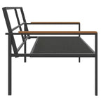 vidaXL 4 Piece Patio Lounge Set with Cushions Anthracite Steel