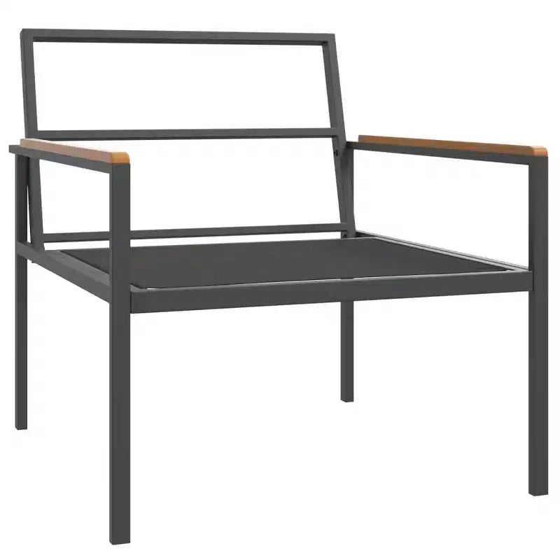 vidaXL 4 Piece Patio Lounge Set with Cushions Anthracite Steel
