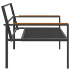 vidaXL 4 Piece Patio Lounge Set with Cushions Anthracite Steel