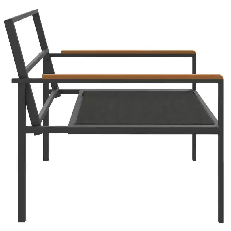 vidaXL 4 Piece Patio Lounge Set with Cushions Anthracite Steel