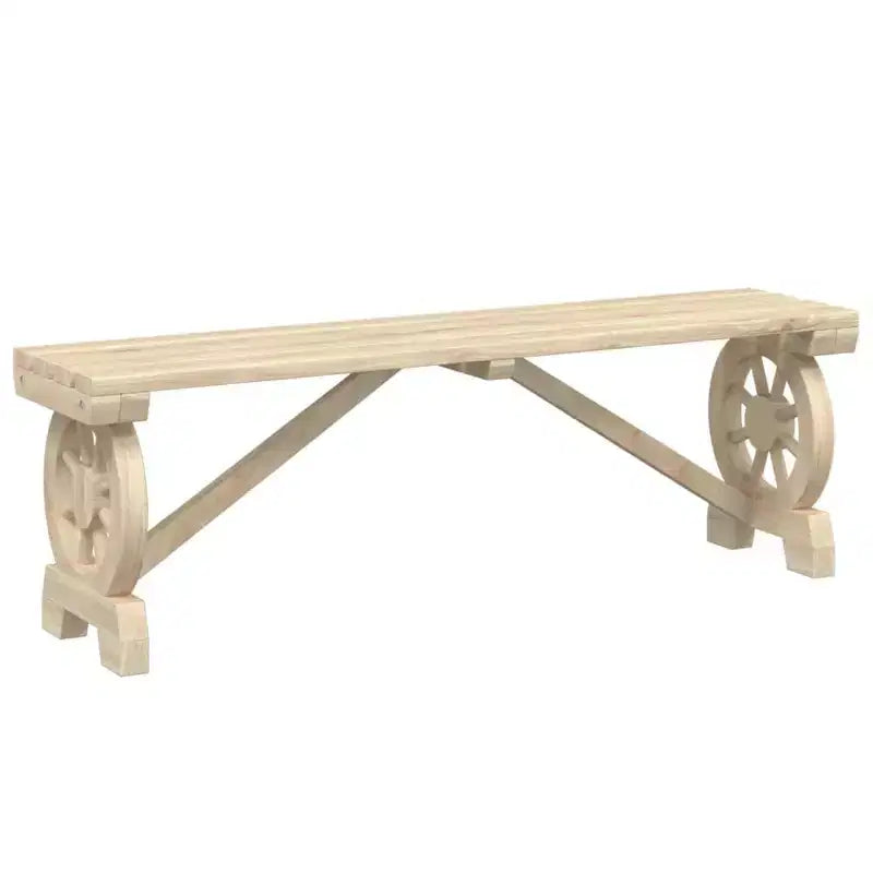 vidaXL Garden Dining Set Natural wood Solid fir wood Medium Durable