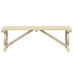vidaXL Garden Dining Set Natural wood Solid fir wood Medium Durable