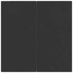 vidaXL Salon de jardin noir en résine tressée, acier et verre trempé - Longueur de table 80 cm, 4 pièces
