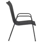 vidaXL Salon de jardin noir et anthracite