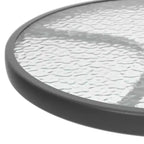 vidaXL Salon de jardin noir et anthracite