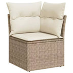 vidaXL Garden Sofa Set Beige