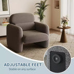 Chaise de style moderne, fauteuil de salon individuel, cadre en bois, design ergonomique, adaptée au salon, à la chambre, à l'appartement