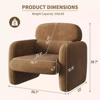 Chaise de style moderne, fauteuil de salon individuel, cadre en bois, design ergonomique, adaptée au salon, à la chambre, à l'appartement
