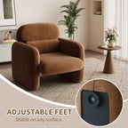 Chaise de style moderne, fauteuil de salon individuel, cadre en bois, design ergonomique, adaptée au salon, à la chambre, à l'appartement
