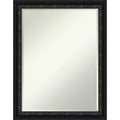 Amanti Art Downton Black Petite Bevel Wood Bathroom Wall Mirror 27.5 x 21.5 in.
