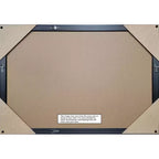 Amanti Art Downton Miroir mural de salle de bain en bois biseauté noir 27,5 x 21,5 po
