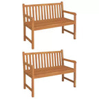 vidaXL Garden Dining Set Teak Fine Sanded Hardwood, Medium Durable