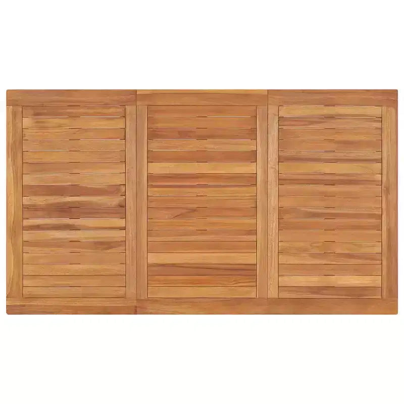 vidaXL Garden Dining Set Teak Fine Sanded Hardwood, Medium Durable