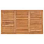 vidaXL Garden Dining Set Teak Fine Sanded Hardwood, Medium Durable