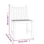 vidaXL Salon de jardin en teck 4 pièces durable