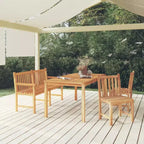 vidaXL Salon de jardin en teck 4 pièces durable