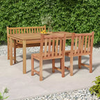 vidaXL Garden Dining Set Natural Teak Smooth Sanded Teak Hardwood Standard