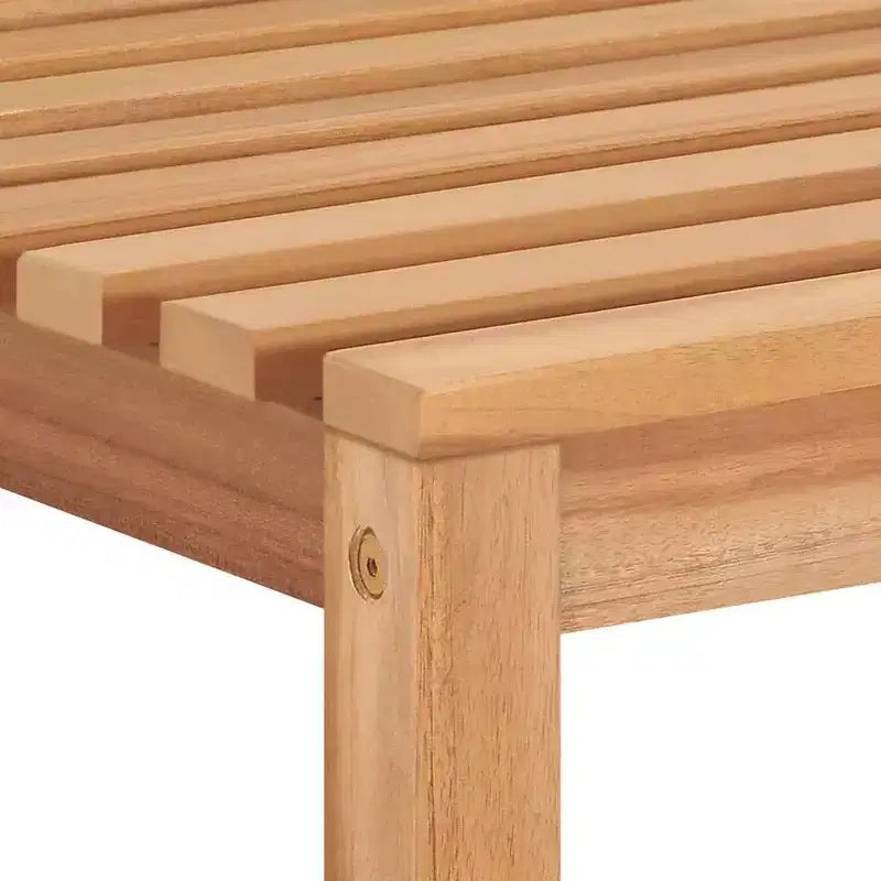 vidaXL Garden Dining Set Natural Teak Smooth Sanded Teak Hardwood Standard
