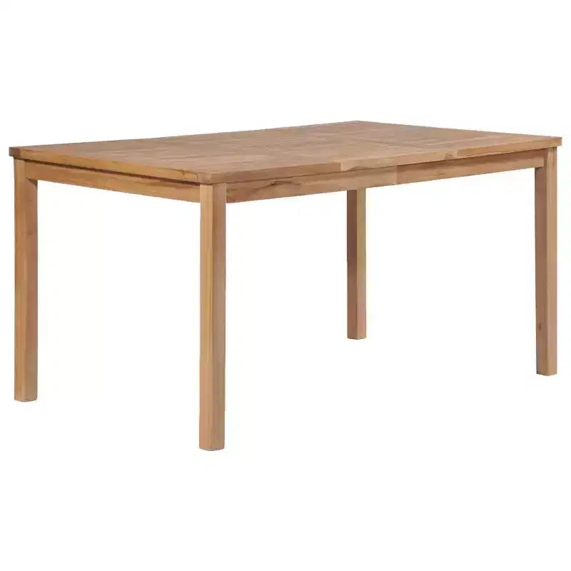 vidaXL Garden Dining Set Natural Teak Smooth Sanded Teak Hardwood Standard