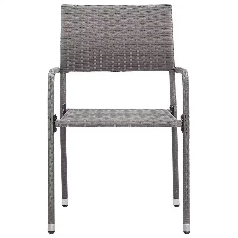 vidaXL Garden Dining Set - Gray 63 Table Length 4 Items