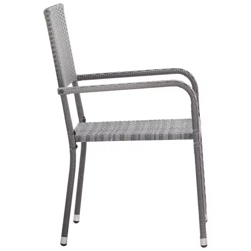 vidaXL Garden Dining Set - Gray 63 Table Length 4 Items
