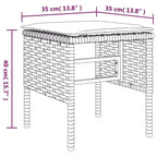 vidaXL Garden Dining Set Gray PE rattan Large Durable