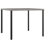 vidaXL Garden Dining Set Gray PE rattan Large Durable
