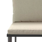 vidaXL Salon de jardin d'extérieur avec coussins en résine tressée gris