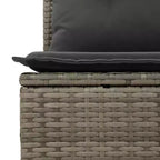 vidaXL Garden Sofa Set Grey, Dark Grey