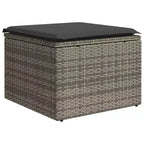 vidaXL Garden Sofa Set Grey PE rattan Standard Modular