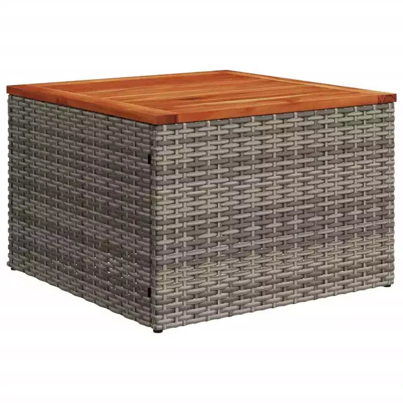 vidaXL Garden Sofa Set Grey PE rattan Large Adjustable Feet