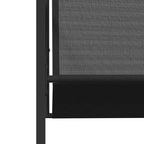 vidaXL Patio Dining Set Table and Chair Garden Outdoor Furniture Black Textilene