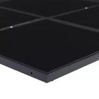 vidaXL Patio Dining Set Table and Chair Garden Outdoor Furniture Black Textilene