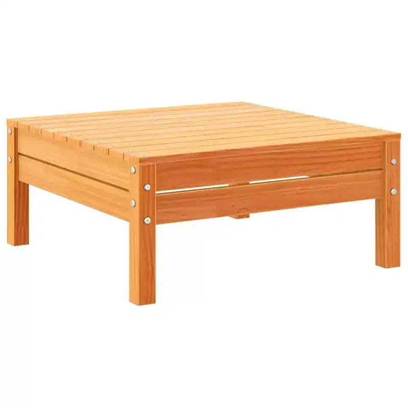 vidaXL Garden Sofa Set Wax brown Solid pine wood, Oxford fabric Large