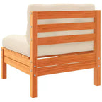 vidaXL Garden Sofa Set Wax brown Solid pine wood Large Modular